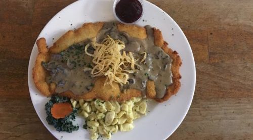 Schnitzel with Mushroom Sauce