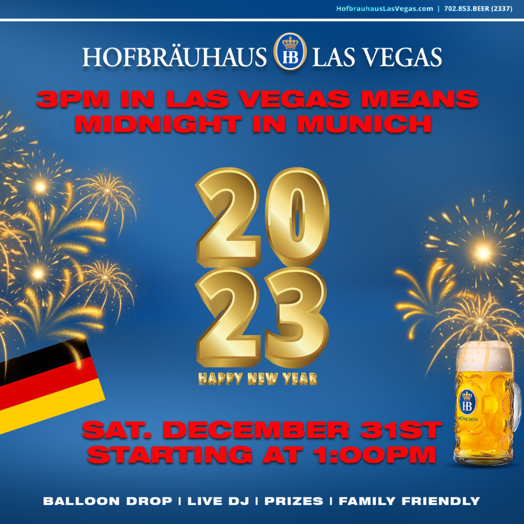 Midnight in Munich New Year's Eve 2022 Hofbräuhaus Las Vegas