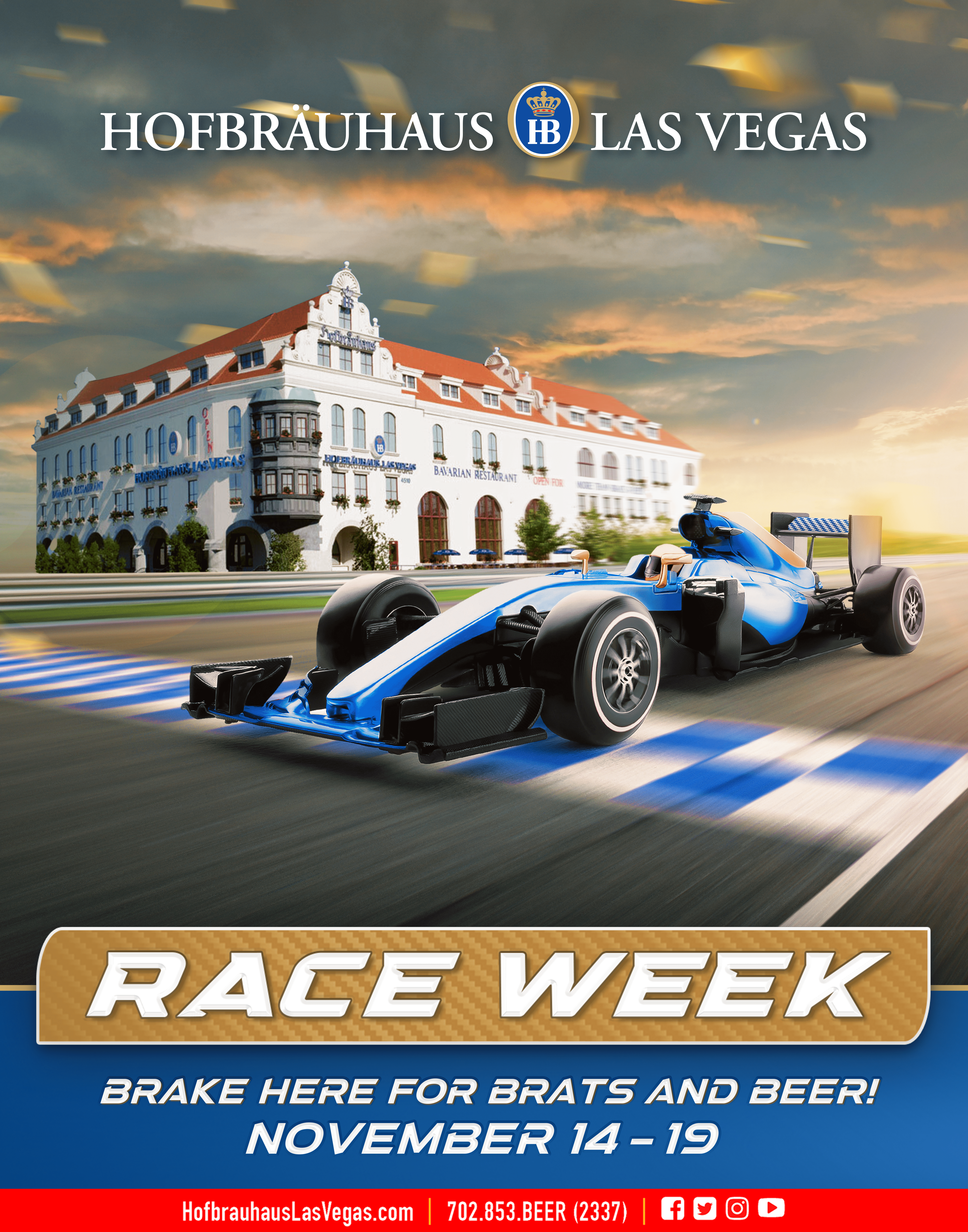 Raceweek Poster 22x28 Brats And Beer Min